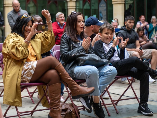 Crowds watching acts perform at Northampton Music Festival 2022. Photo by David Jackson.