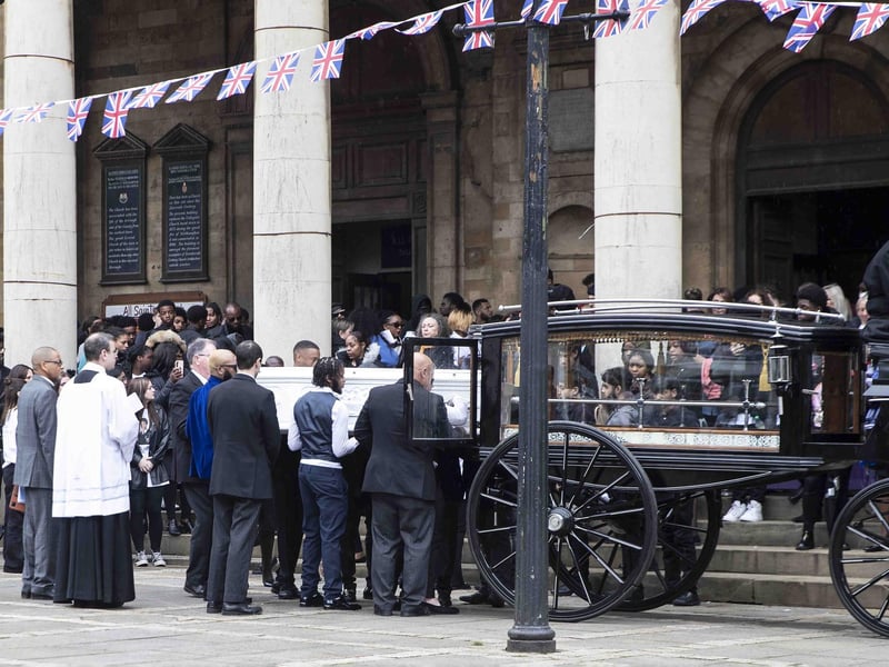 Hundreds attended All Saints' Church in town on Friday morning (May 12) to pay their respects to 16-year-old fatal stab victim Fred Shand