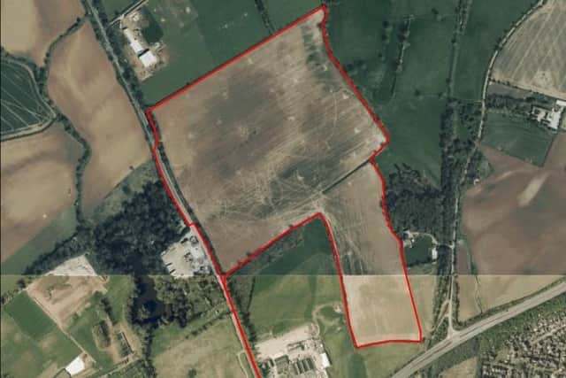 The development would be built on 32 hectares of land north of the Bell Plantation, Watling Street, Towcester