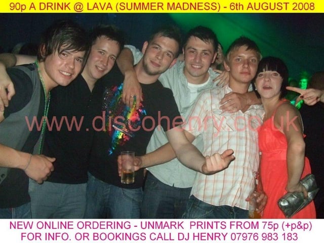 Nostalgic pictures from a 90p a drink night out at Lava in August 2008