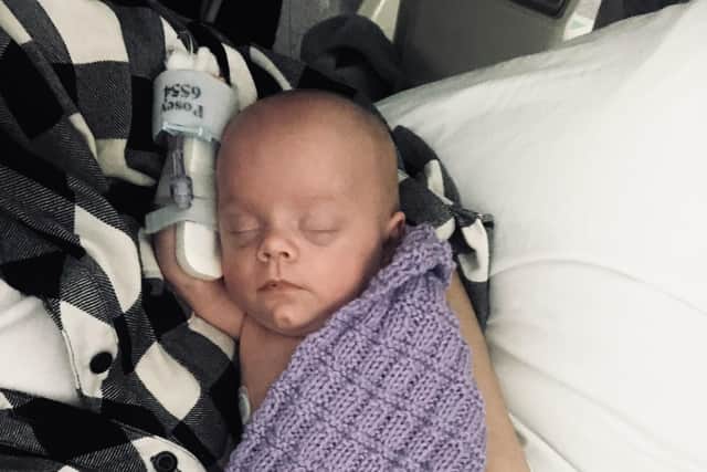Kate and David welcomed baby Olivia into the world prematurely on December 27 last year, at 29 weeks.