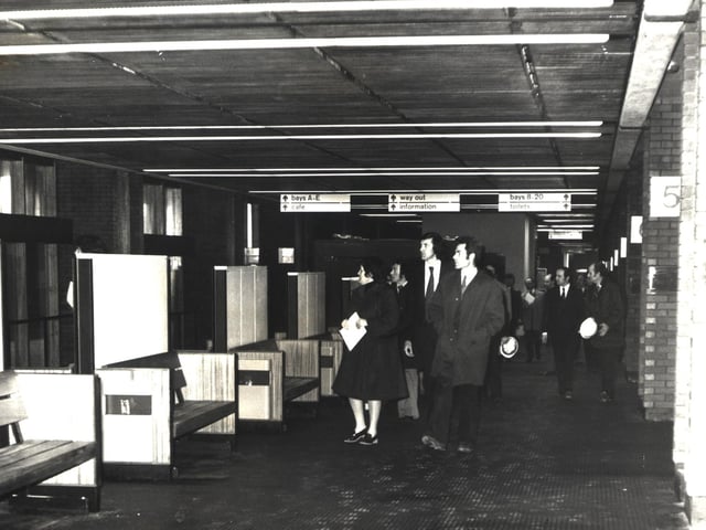 Greyfriars Bus Station, Northampton, April, 1976