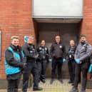 The clean-up team helped remove dozens of graffiti tags from around Northampton town centre