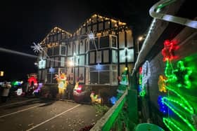 Sisters Gemma Hewer and Becky Evans carried on the tradition in their father’s memory, as he started the display almost two decades ago.