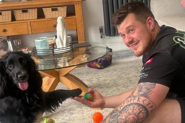 George Davies, who uses his drone for family photos and video footage when mountain biking and on holiday, took to the skies to look for missing three-year-old spaniel Arlo.