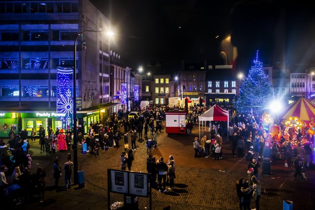 Christmas Lights switch on 2018 - Northampton Market Square