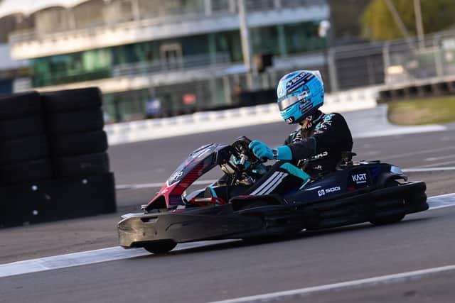 George Russell takes on Kart Silverstone. (Photo credit: Silverstone Circuit)