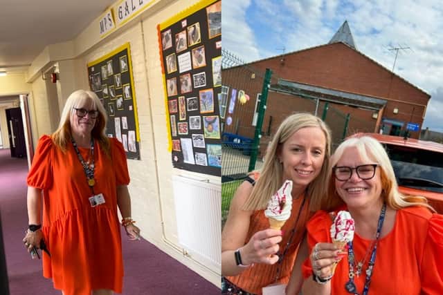 Tracey Moxon retired from Moulton Primary School on Thursday (July 20) after 33 years of dedication.