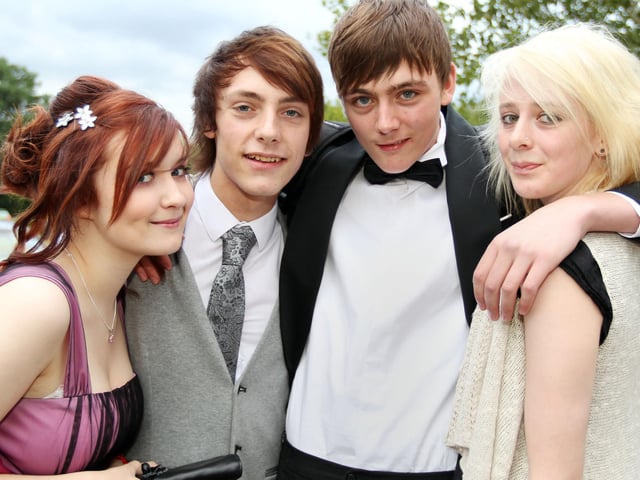 Students arriving for Prom from Malcolm Arnold Academy School at the Hilton Northampton in 2011