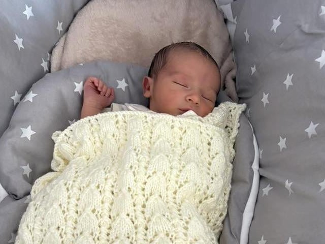 Aryan Daniel born a 4.25pm on July 7 at Northampton General Hospital, weighing 7lbs 1oz.