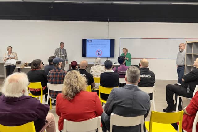 An NTARS crime briefing held at Grosvenor Shopping Northampton