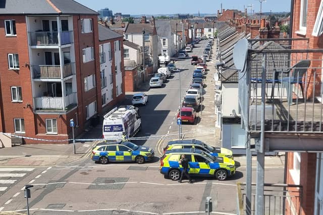 Adnitt Road, from Stimpson Avenue to Whitworth Road and Bostock Avenue, remains taped off while police investigate.