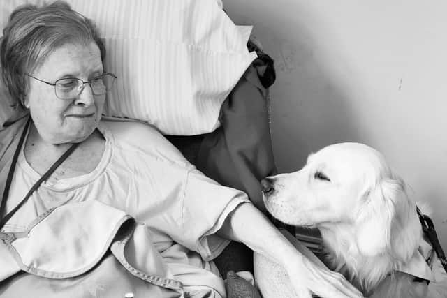 Volunteers like Colin and Bertie bring happiness to the home