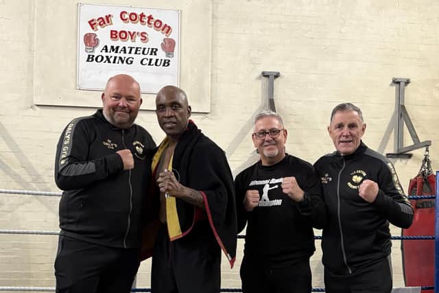 Nigel Benn was at Far Cotton ABC (picture: Colin Toal)