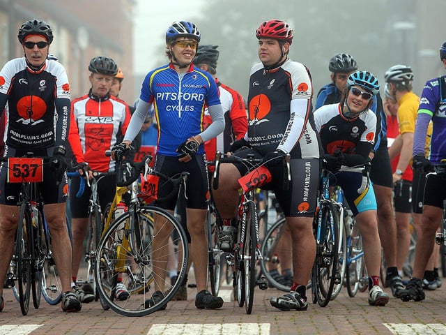 2008 - Cycle For Cynthia Charity bike ride from Franklins Gardens in Northampton