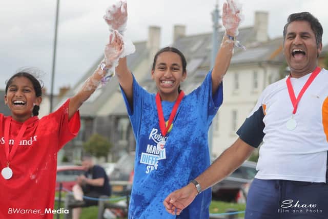 Participant from the Water Dash in 2023