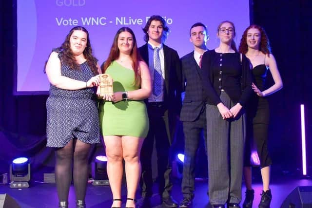 Winning team of University of Northampton Journalism students.
