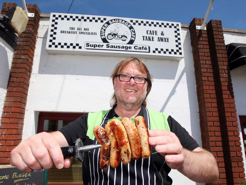 Super Sausage owner Chris Murray, outside his restaurant in Potterspury. The restaurant was top ranked on Trip Advisor.