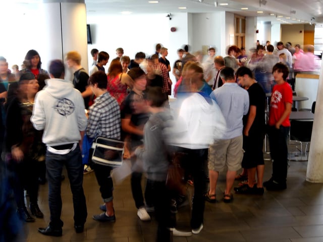 GCSE 2010 exam results day at Northampton School for Boys
