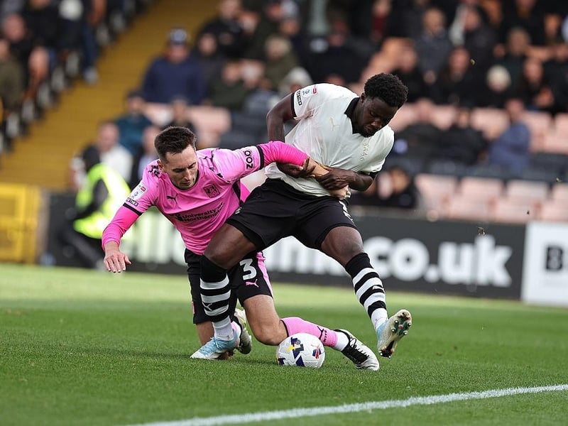 Steady and solid again and kept things error-free in horrible conditions. Well placed to block Byers' goalbound shot and then anticipated smartly to clear the danger when his goalkeeper got into a pickle... 7.5