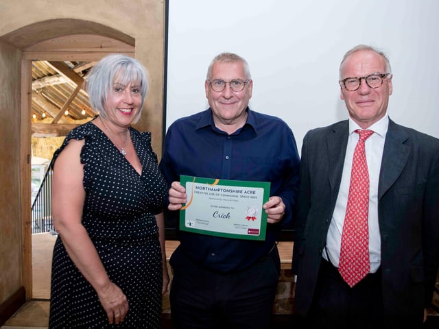 Crick took gold in the village award.