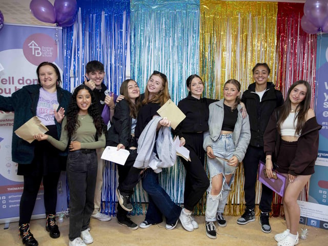 It was smiles all round at Thomas Becket Catholic School.