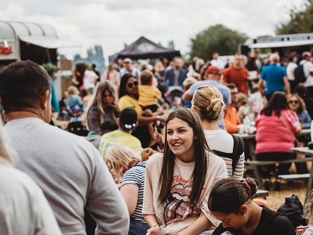 The family day of food, music and games was attended by nearly 700 members of the Northampton community, who wanted to show their continued support.