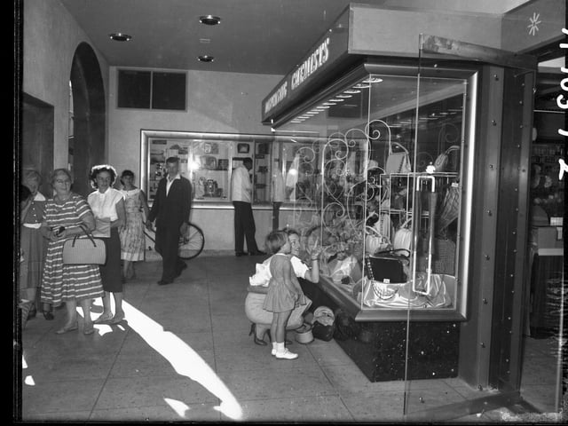 Boots new store on the corner of Gold Street and Drapery, Northampton, September 12, 1959