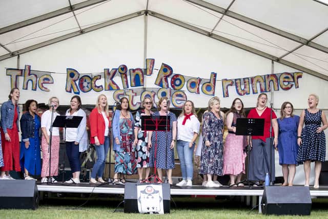Each year the free festival takes over the space near the Bandstand, all the way back to The Park Cafe. Photo: Kirsty Edmonds.