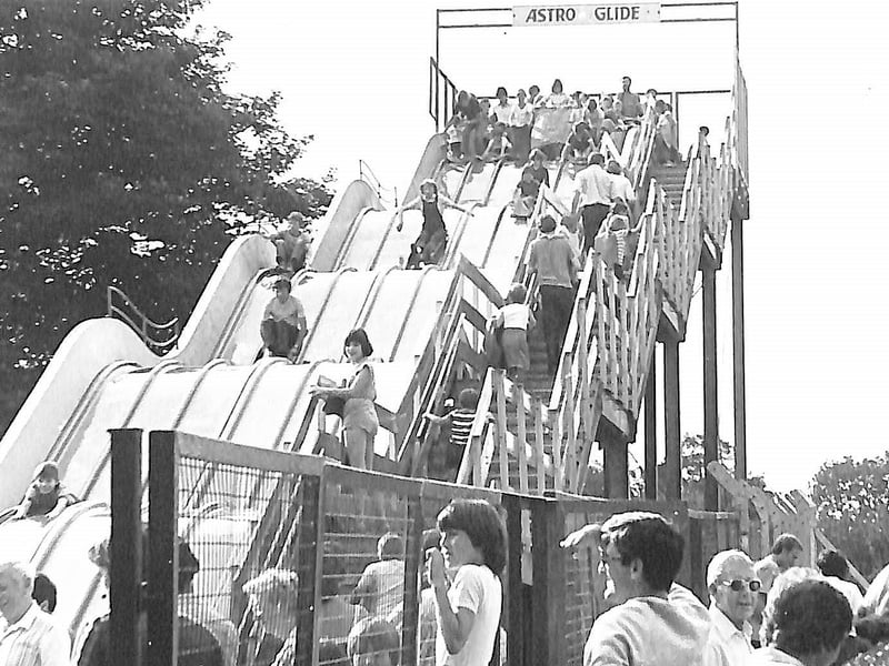 WIcksteed Park Astro Glide before it was covered