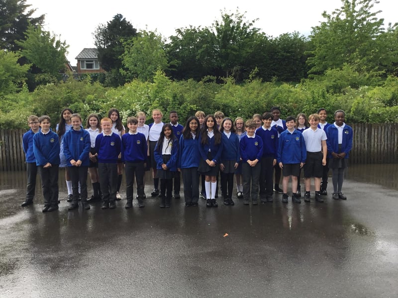 Year 6 leavers from class Warhol at Bridgewater Primary School.