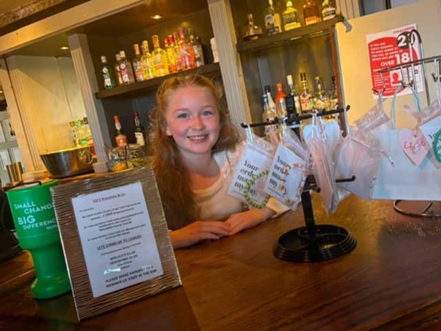 She combined her love for hand-making bracelets and headbands, which were sold at Greene King pub Spencer Arms, with a passion to make a difference to the families impacted by the cruel disease.