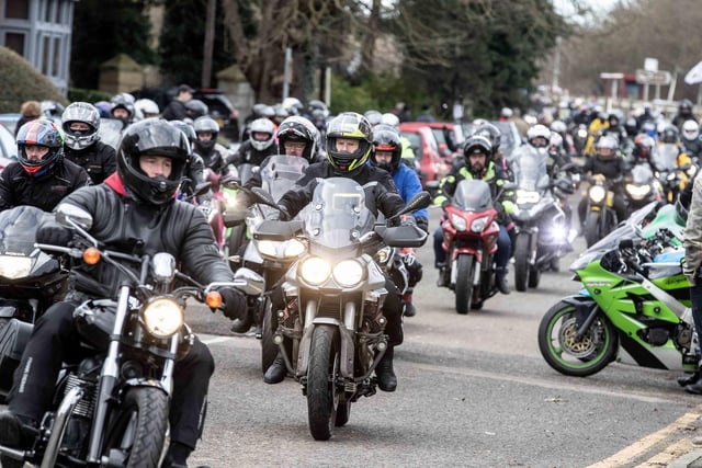 The charity motorcycle ride started at Northampton Active in Bedford Road on Sunday January 7. Nearly 900 riders took part.