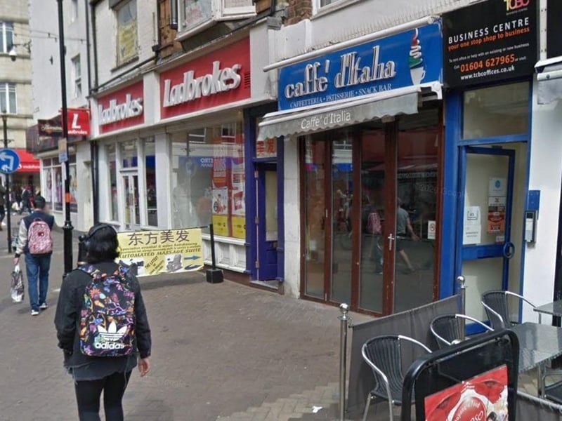 The cafe was given a two star hygiene rating at its last inspection on 13 October.
