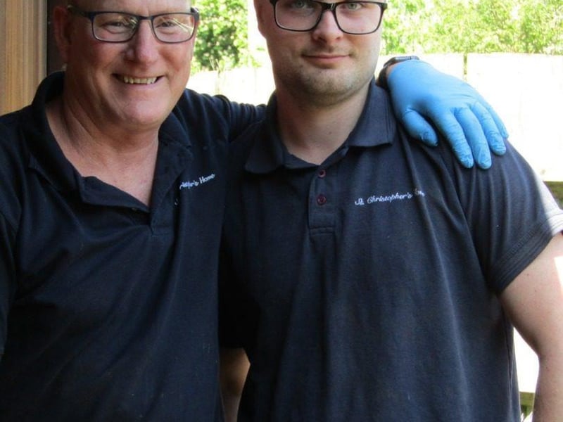 Lto R: A Very Pleased Estates Manager, Stephen Clamp and his Assistant, Jordan Bodsworth.