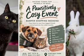 The 'Pawsitively Cosy Event' is taking place this weekend