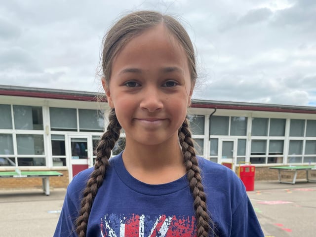 A pupil from Queen Eleanor Primary Academy during the school's Culture Week