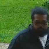 Police would like to speak to this man after a suspicious package was posted in a Northamptonshire village.
