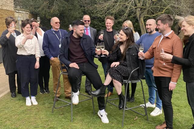 Megan and Ryan visited Delapré Abbey this week to meet the Northamptonshire businesses helping them make their dream wedding happen.