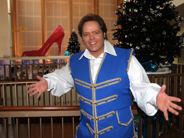 Jimmy Osmond in costume as Buttons for final rehearsals of Cinderella, his panto debut, at Royal and Derngate in 2008