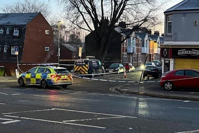 Pictures from the scene where a 29-year-old man was stabbed in Monarch Road, Kingsthorpe on Wednesday February 5.