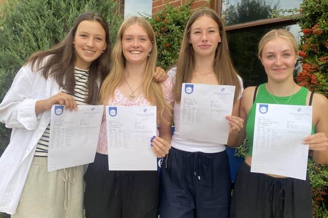 Year 11 students at Northampton High GDST celebrate their brilliant GCSE results