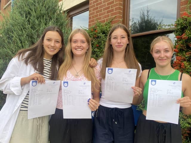 Year 11 students at Northampton High GDST celebrate their brilliant GCSE results