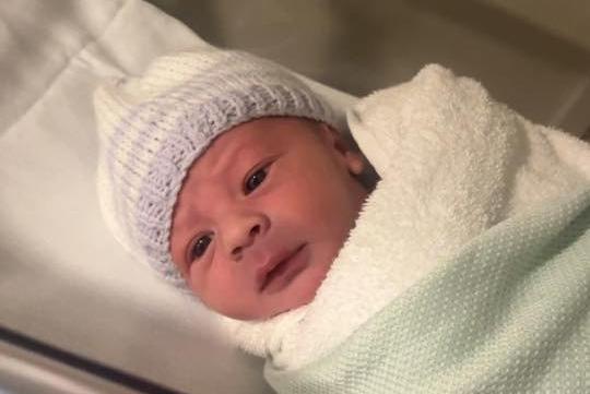 Luca Michael born at 5pm on August 4 at Northampton General Hospital, weighing 5lbs 11oz.