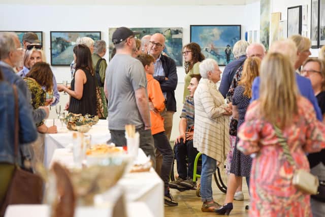 Northamptonshire art lovers mingled at the launch event of Mind Climate