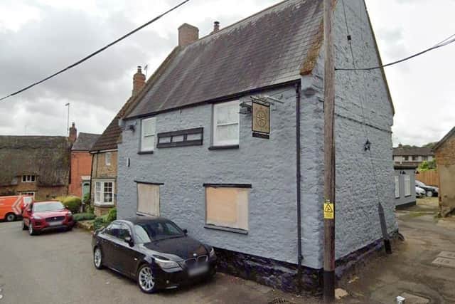 Police found a quantity of cannabis inside the closed down Compass pub in Green Street, Milton Malsor