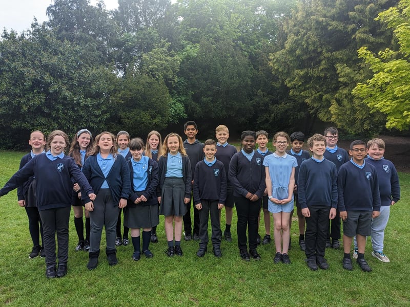 Year 6 leavers at Collingtree CE Primary School.