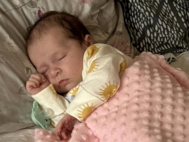Hope Pauline Emily born at 5.37am on June 3 at Northampton General Hospital, weighing 7lbs 6oz.