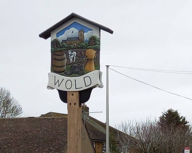 Old Village sign refurbished
