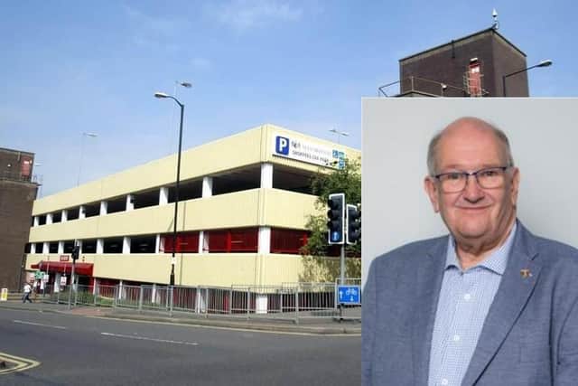 Cllr Phil Larratt says there are 'no funds available' to provide free parking in the town centre this Christmas